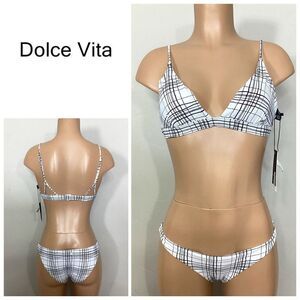 New. Dolce Vita black and white bikini. Medium. Retails $129.